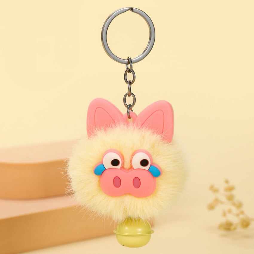 Wholesale Plush cute piggy keychain