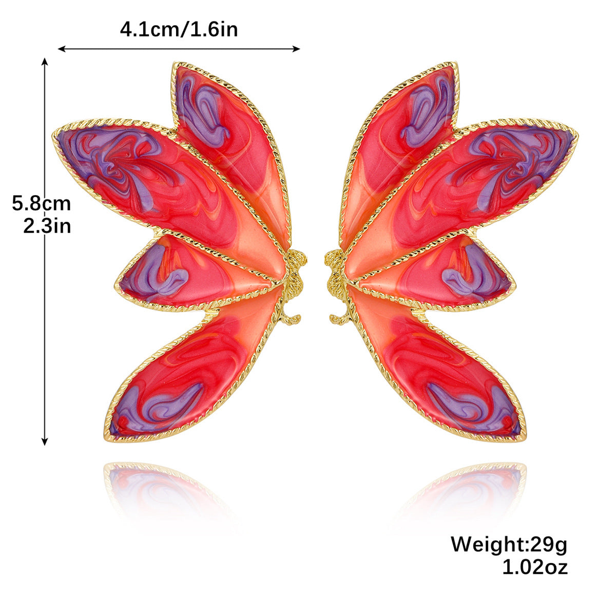 Wholesale  retro high-end sense agate gem foreign trade exaggerated alloy earrings