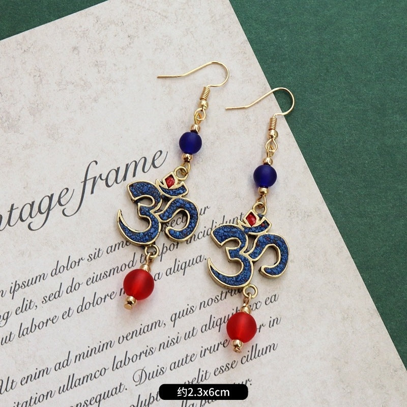Wholesale Vintage Exotic Style Tibetan Earrings ACC-ES-Luox002