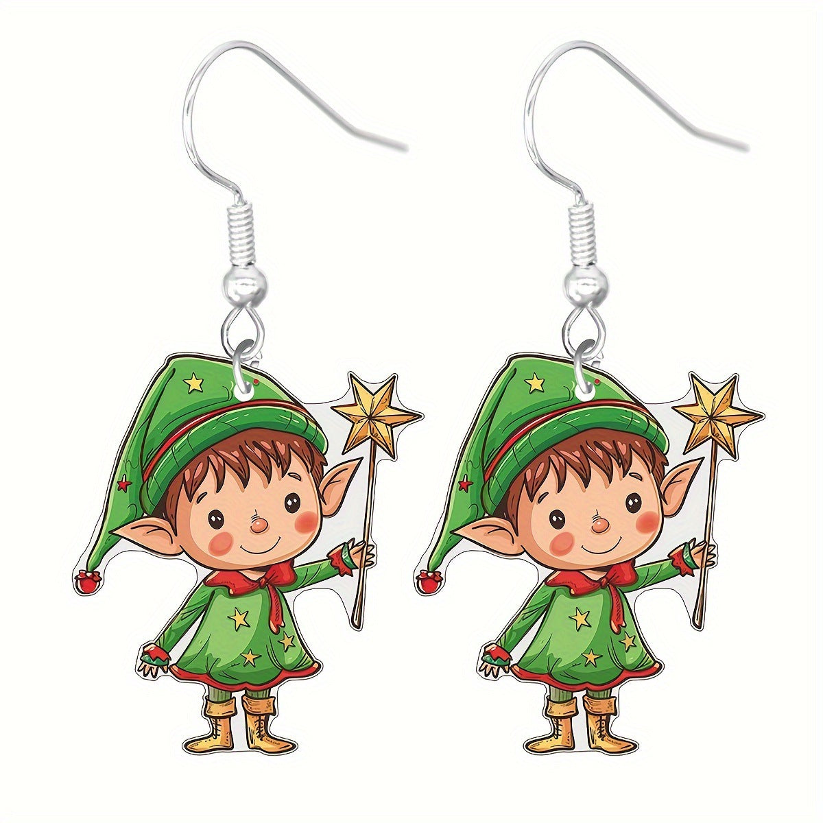 Wholesale  Christmas Cartoon  Cute Acrylic Pendant  Gingerbread Earrings