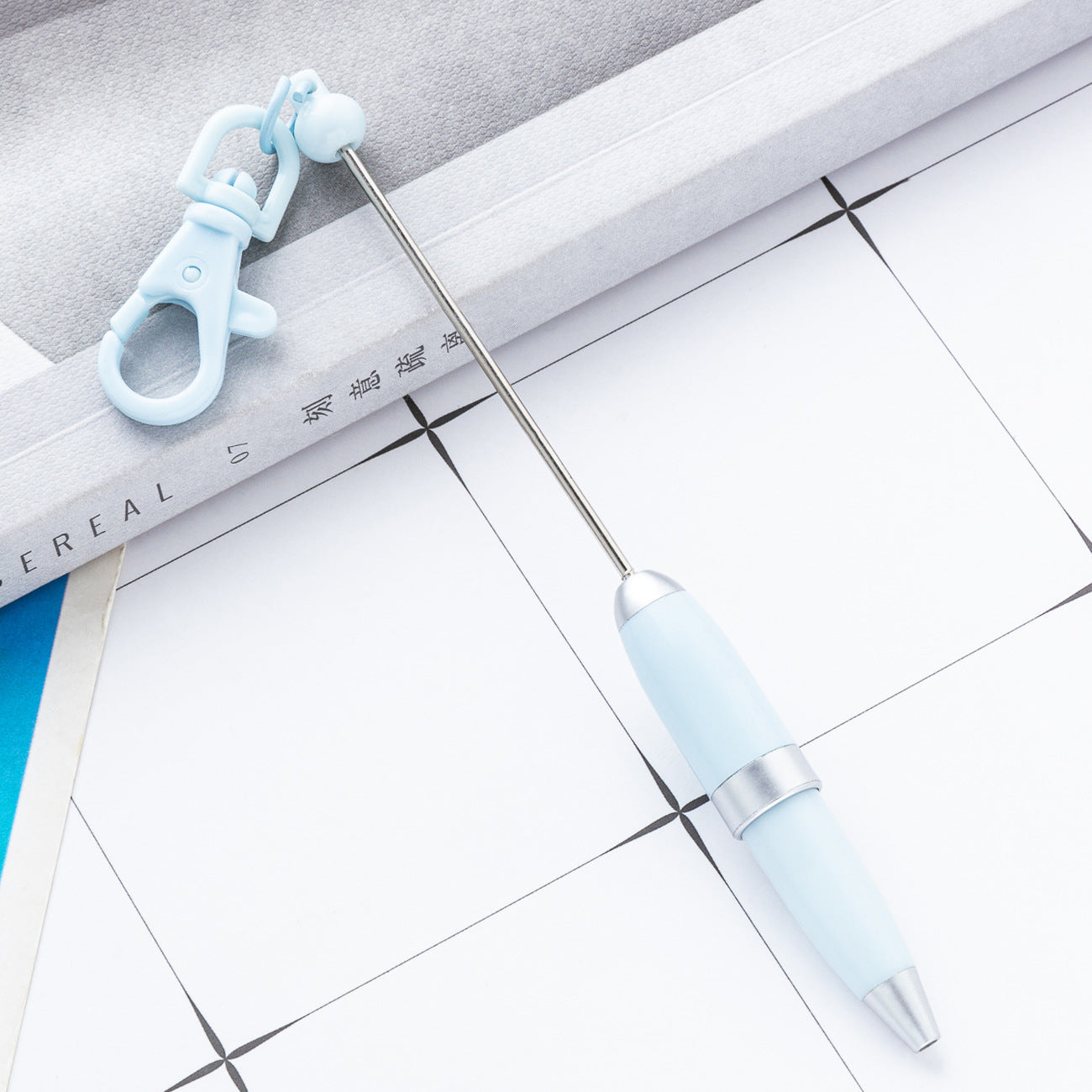 Wholesale Beaded Pen Printable Logo Short Portable  Pen