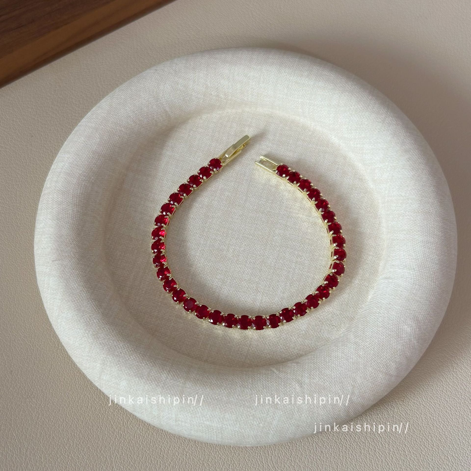 Wholesale Red Zircon Bracelet  Light Luxury High Sense Hand Rope