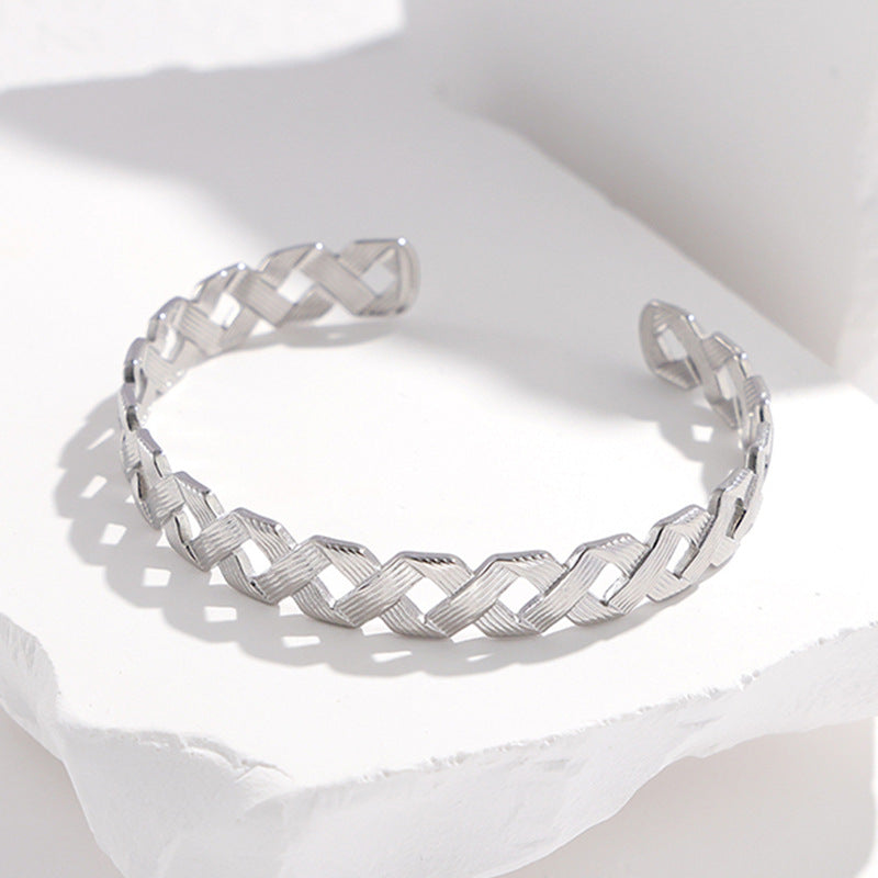 Wholesale Adjustable Stainless Steel Bracelets Open Bracelet ACC-BT-Manguo001