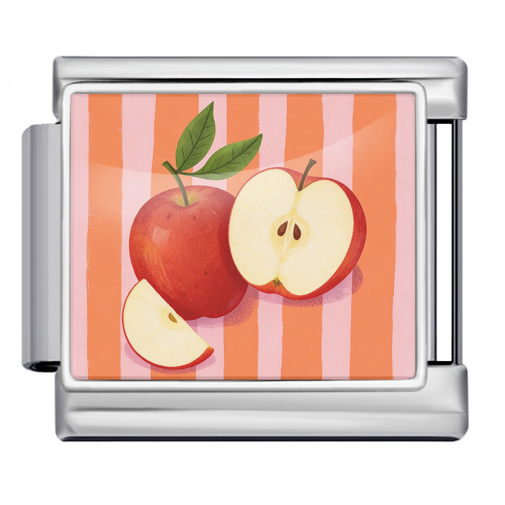 Wholesale 9mm Italian Charm Starter Bracelets DIY square Single Section Creative Stainless Steel Composable Bracelet