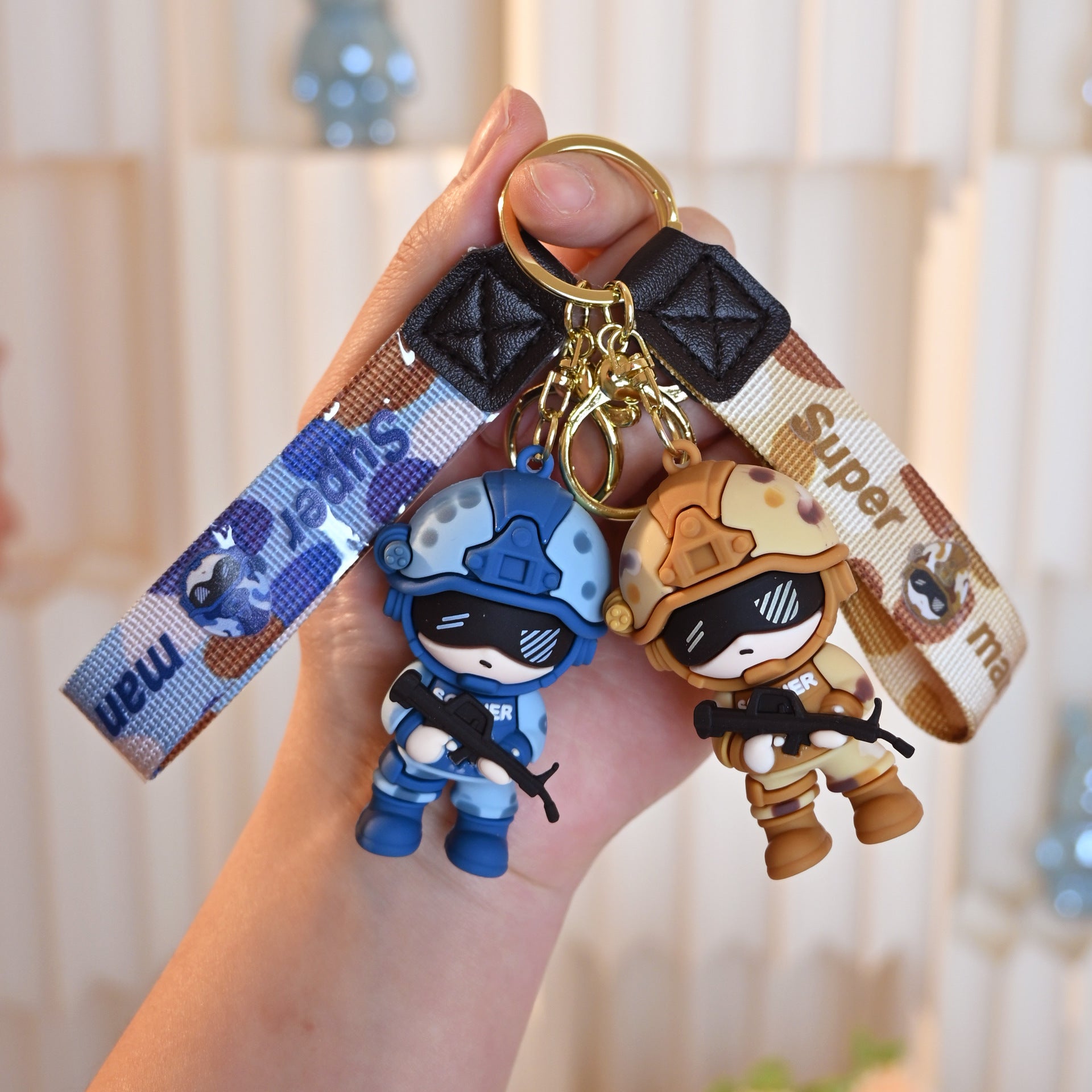 Wholesale Cute cartoon special forces keychain