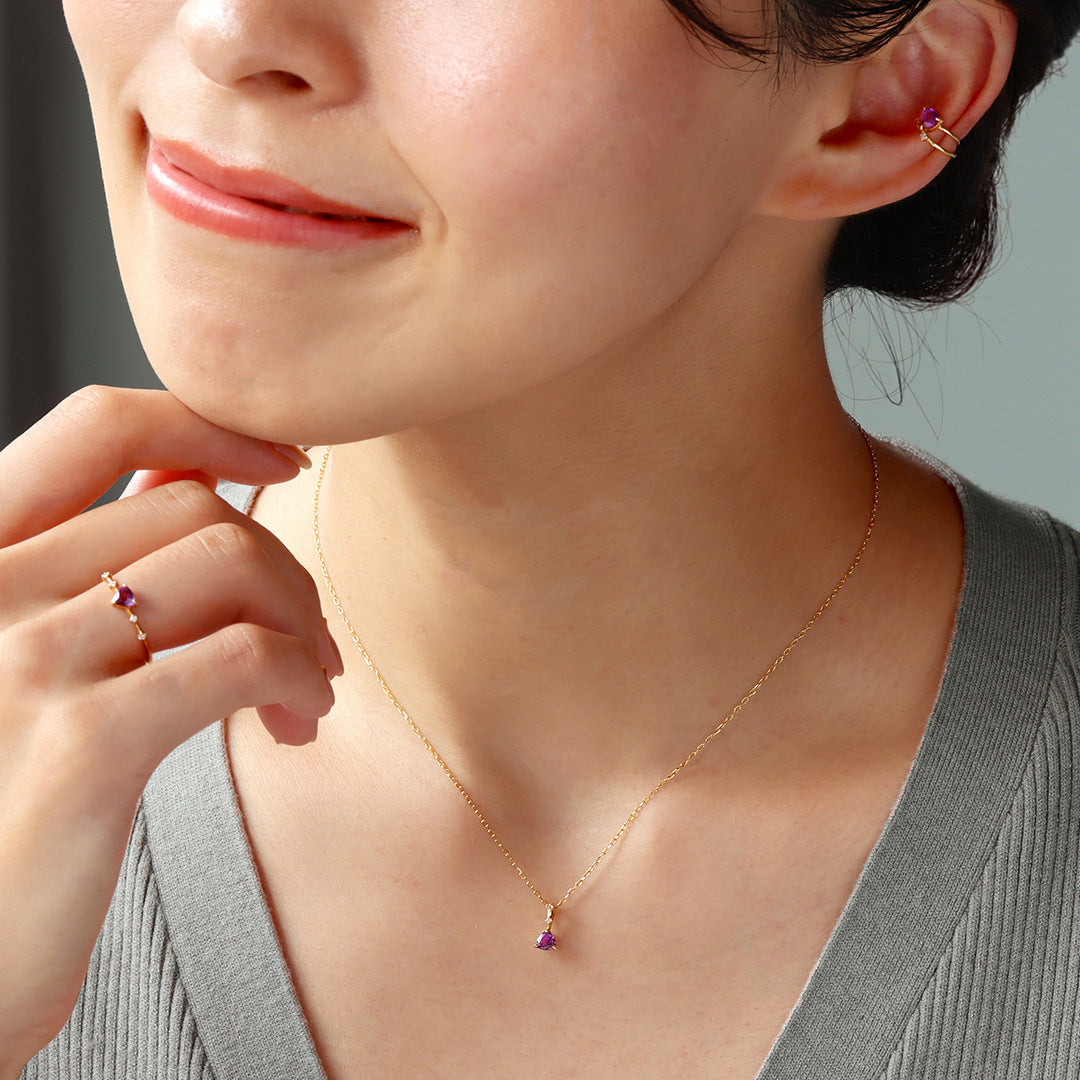 Wholesale  Zircon Necklace Emerald Zircon Bead Chain chocker Short Necklace Light Luxury Style Necklace