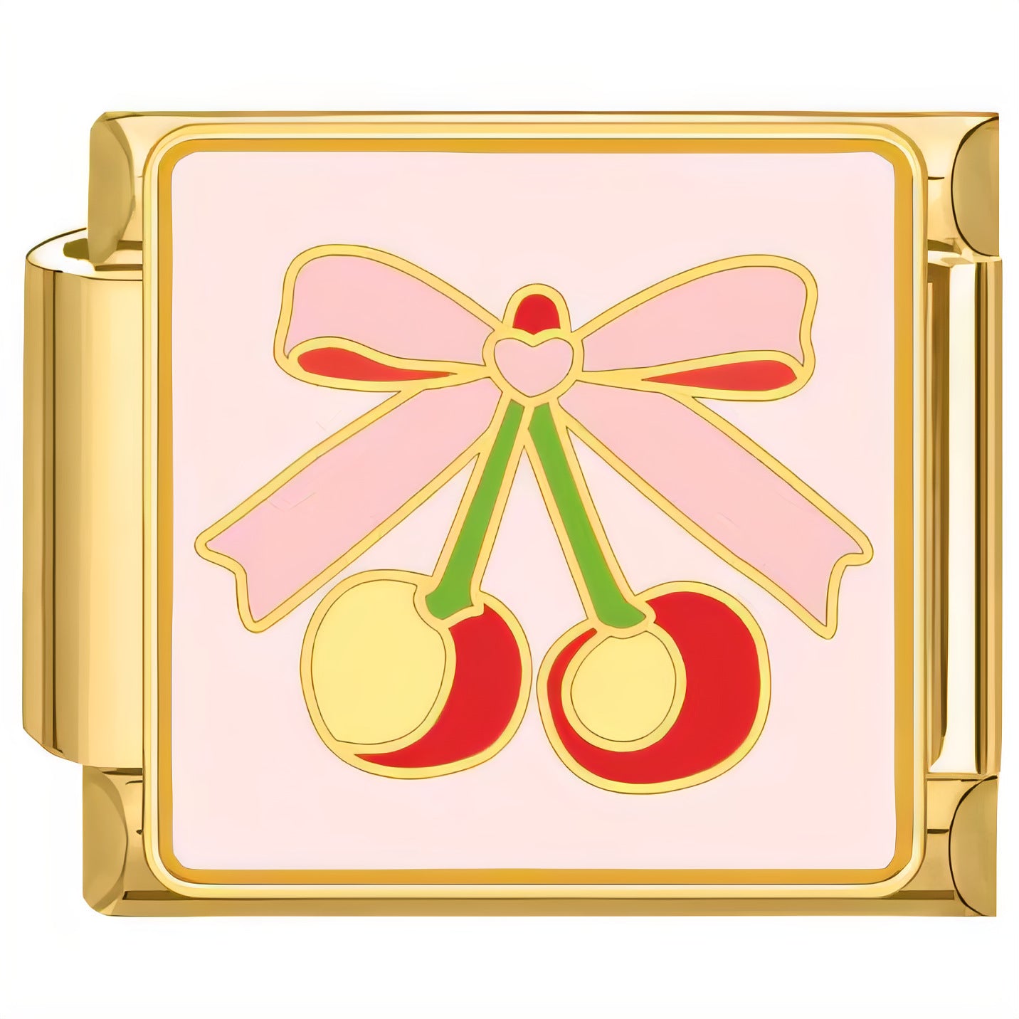 Wholesale  Italian Charm Bracelet 9mm DIY Golden Fruit  Creative Stainless Steel Composable Bracelet