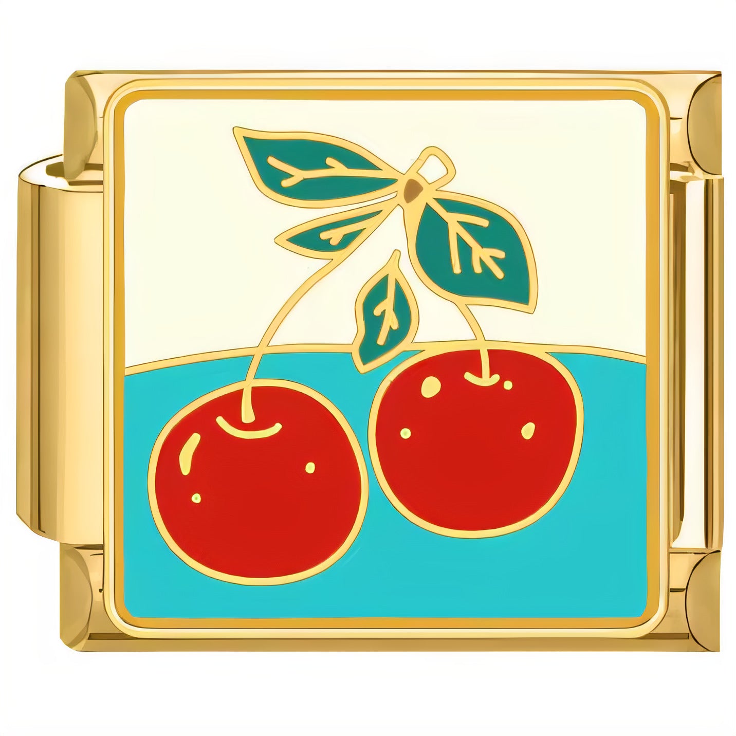 Wholesale  Italian Charm Bracelet 9mm DIY Golden Fruit  Creative Stainless Steel Composable Bracelet