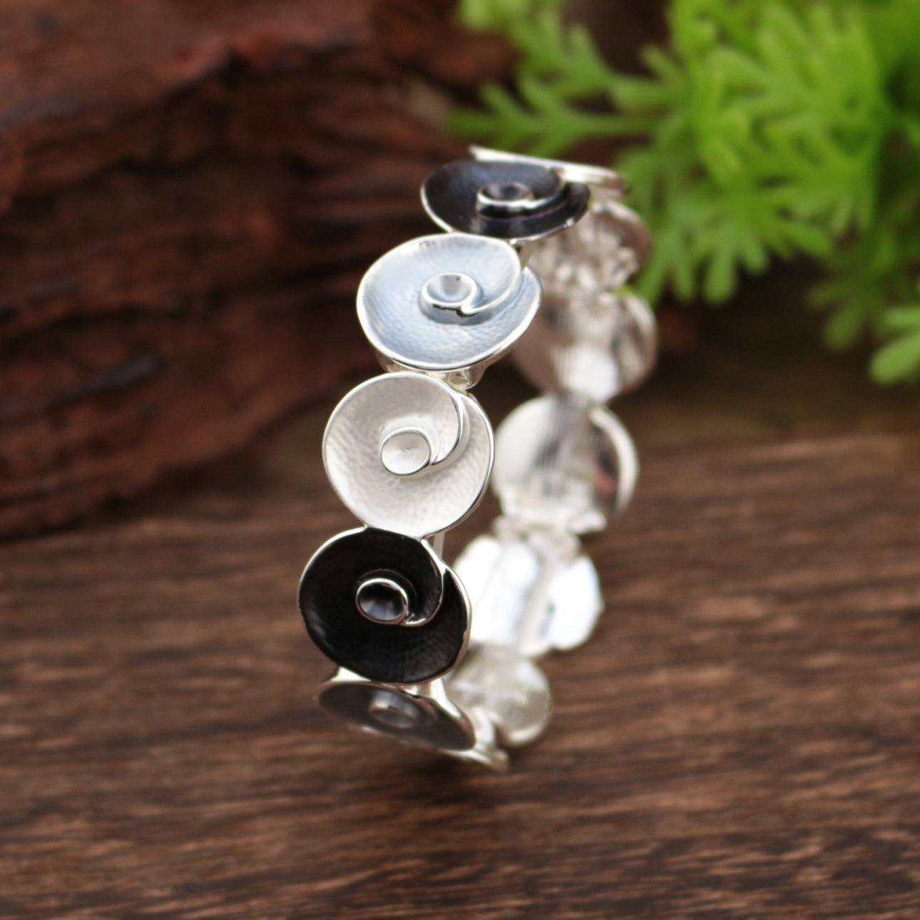 Wholesale color painting oil rose elastic bracelet