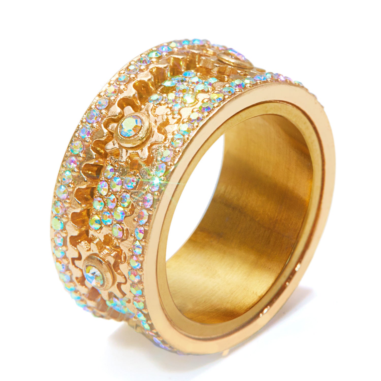 Wholesale Zinc alloy electroplating Gear rotating ring