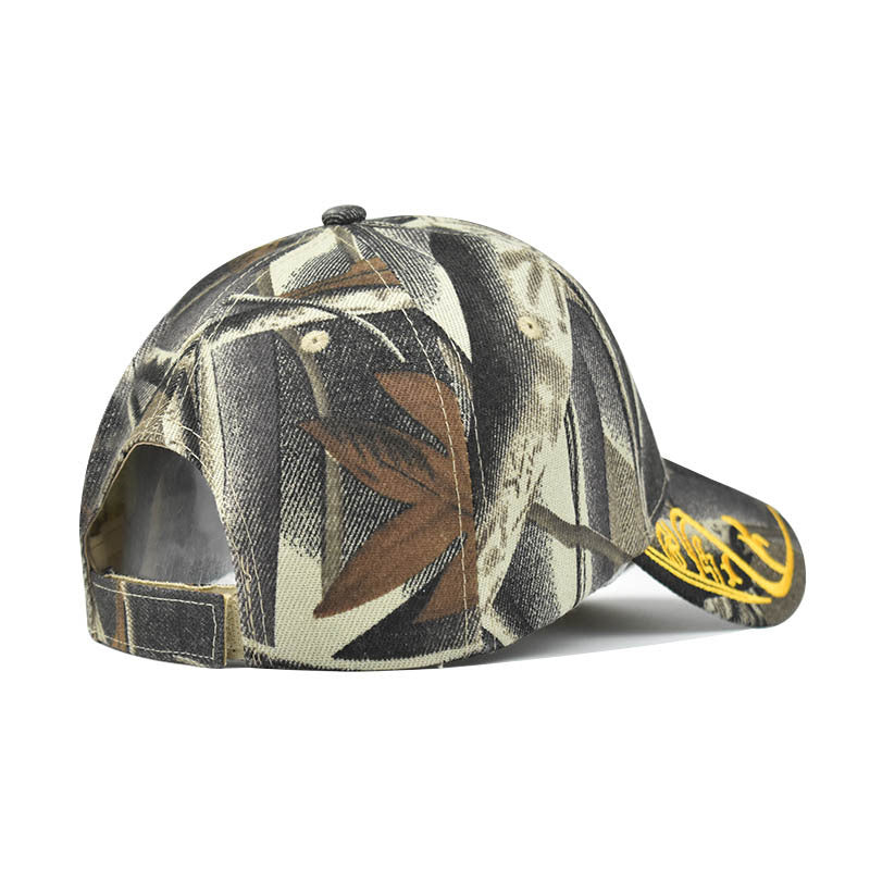 Wholesale Trendy 3D Embroidered Animal Baseball Cap Camouflage Deer Adjustable Summer Sun Hat