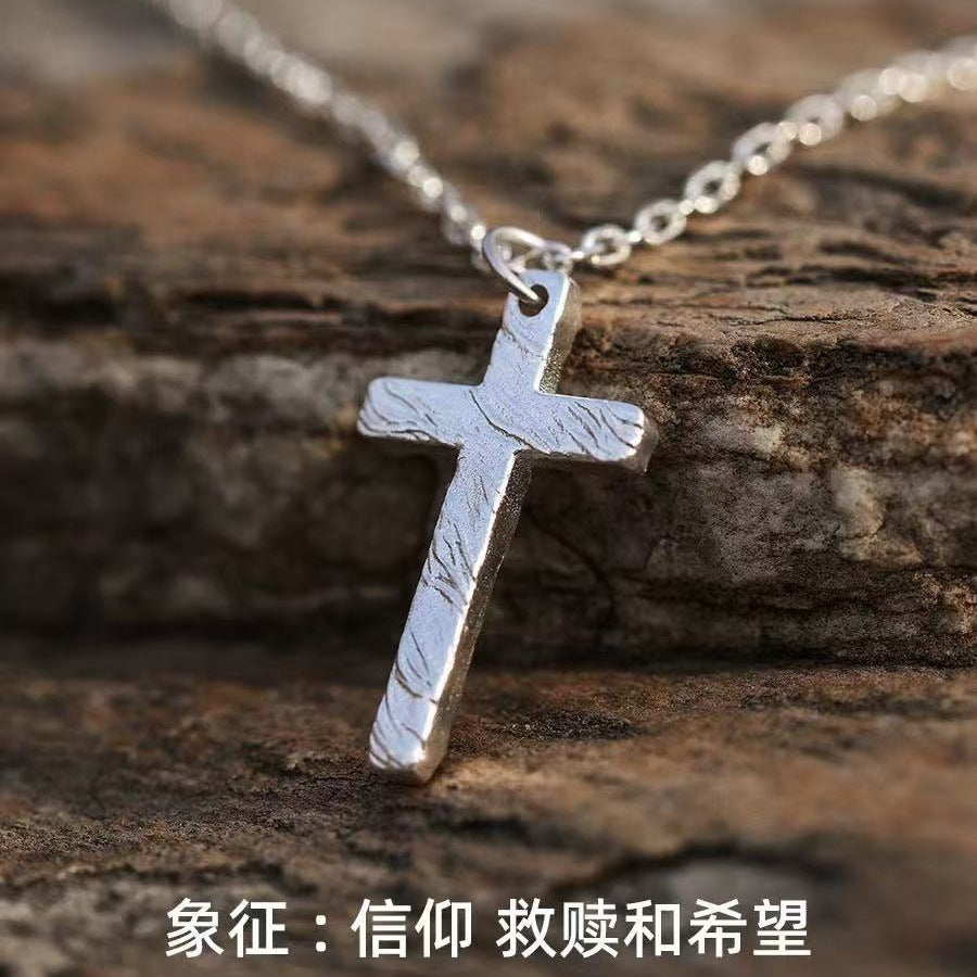 Wholesale Cross Necklace  Irregular Cross Pendant Necklace
