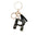 Wholesale  black resin keychain 26 English letter pendant keychain
