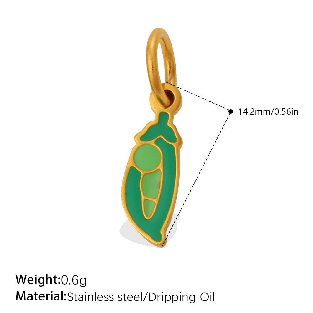 Wholesale Vegetable Series Dripping Oil Charms for Jewelry