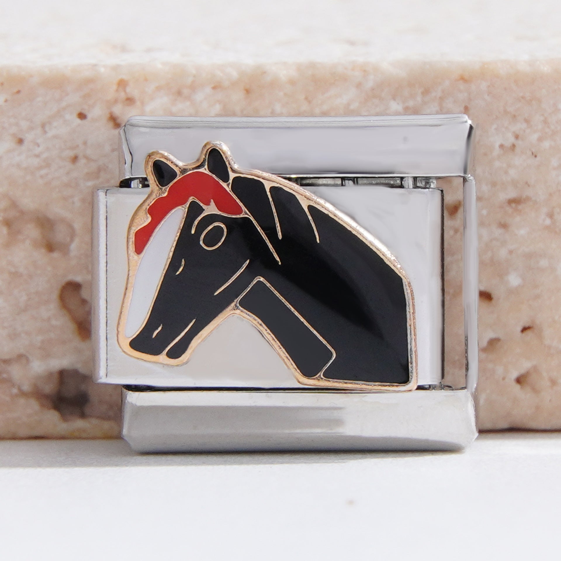 Wholesale Italian Charm Bracelet 9mm DIY Splicing Creative Pattern Stainless Steel Composable Bracelet