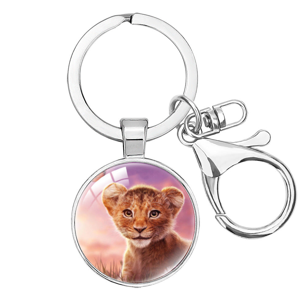Wholesale Cartoon lion decoration keychain