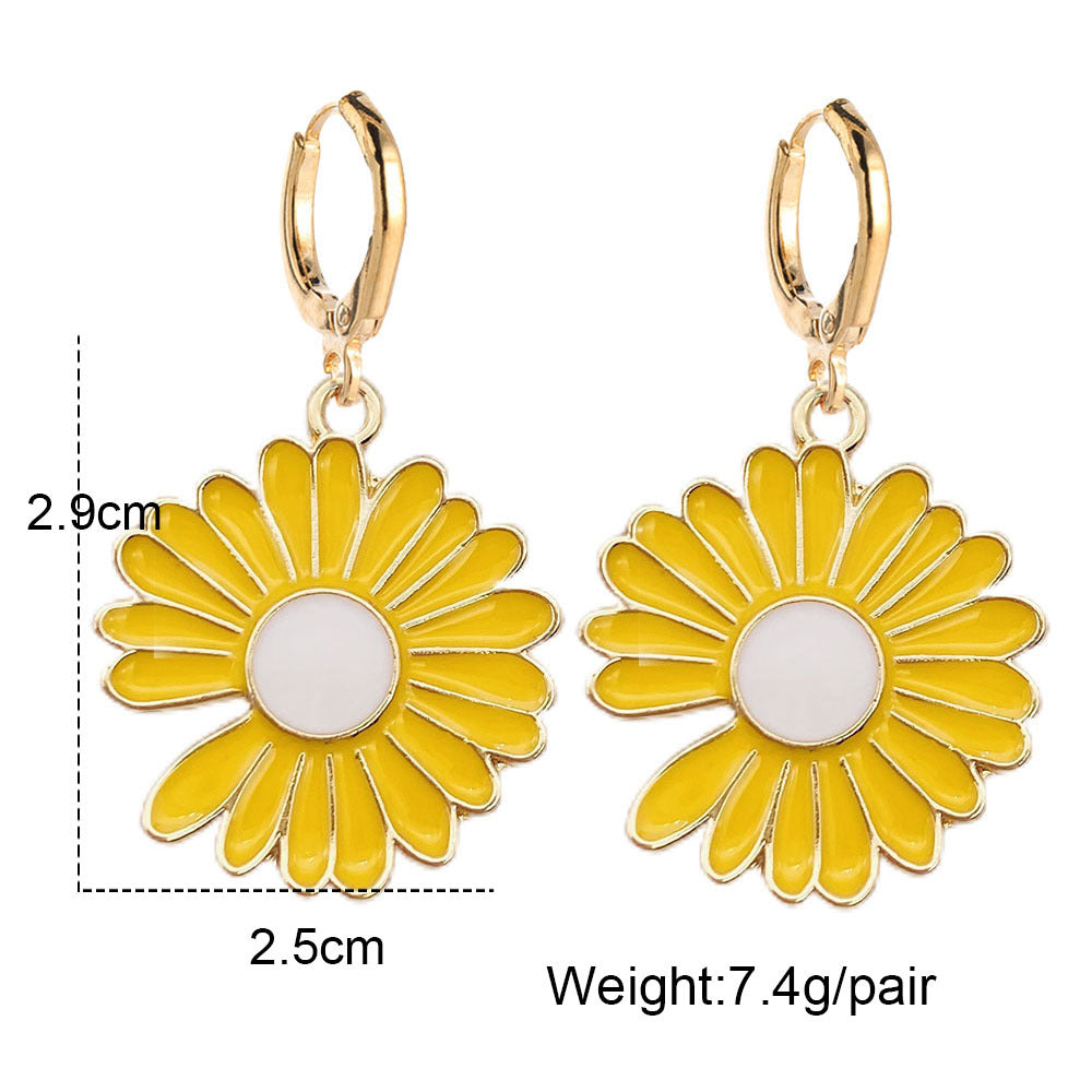 Wholesale Thanksgiving Turkey Truck Pumpkin Maple Leaf Alloy Oil Drop Earrings ACC-ES-ChenY049