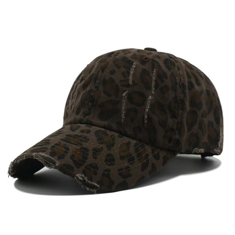 Wholesale   Leopard Print Baseball Cap  Eaves Fashionable Hat
