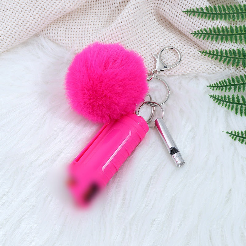 Wholesale Fur Ball Whistle Keychain Set Pom Pom ACC-KC-ZhiYa016