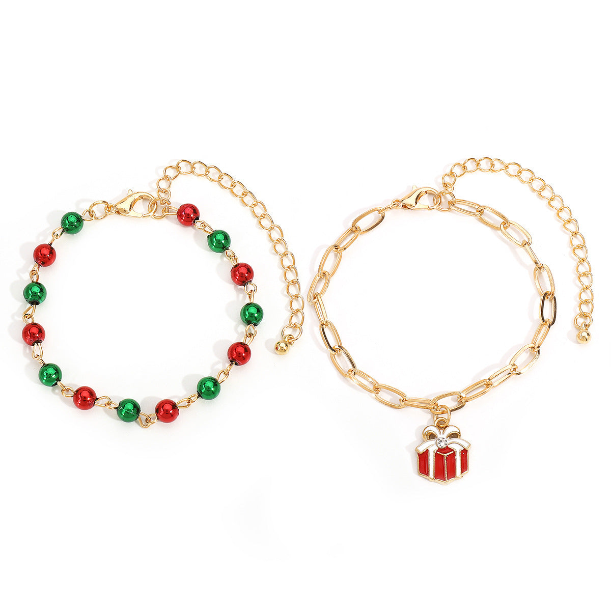 Wholesale Christmas series drop oil pendant bracelet
