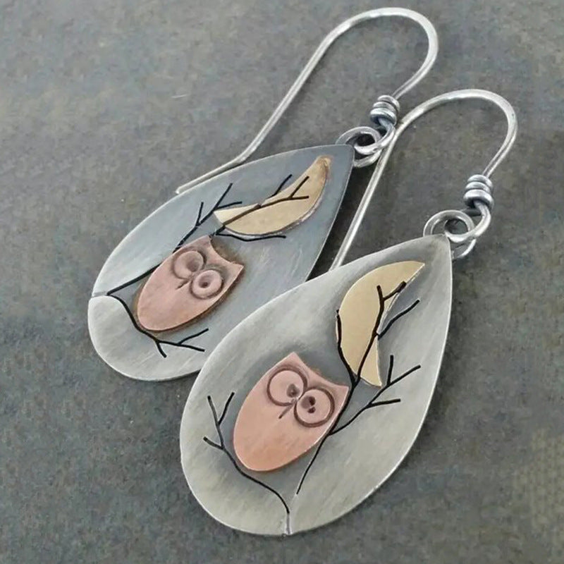 Wholesale sunflower ethnic style accessories wire wrap earrings