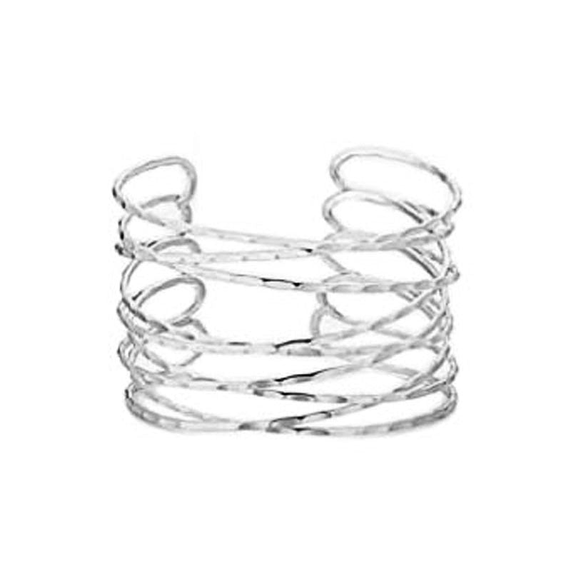 Wholesale exaggerated arm bracelet hollow personality arm ring mesh metal bracelet