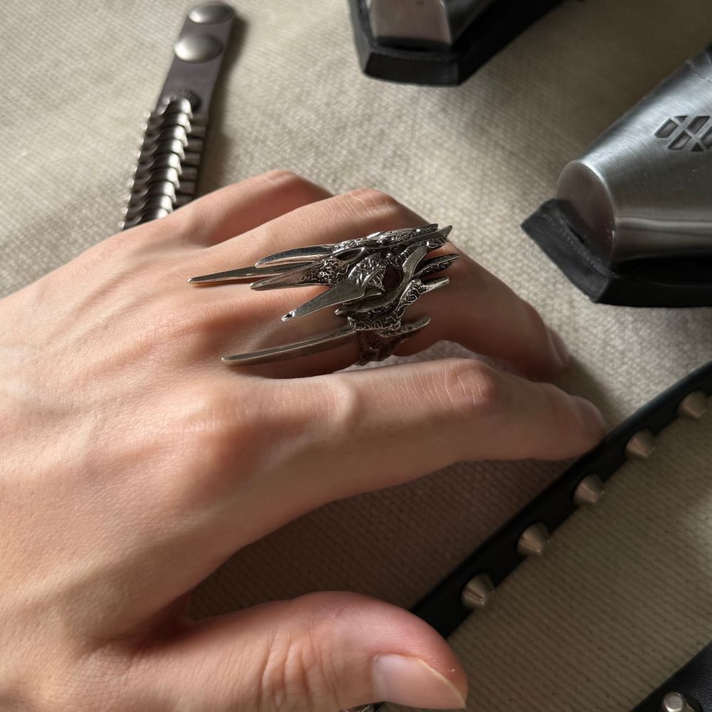Wholesale Sauron Dark  Punk Open Ring - Heavy Industry Zinc Alloy Fashion Accessory for Boutique Resale Gift