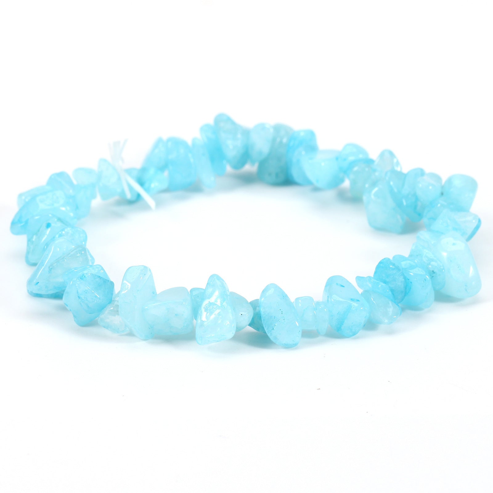 Wholesale Geometric Natural Stone Bracelet Irregular Gravel Beads Elastic Handmade Jewelry Accessory for Boutique Resale