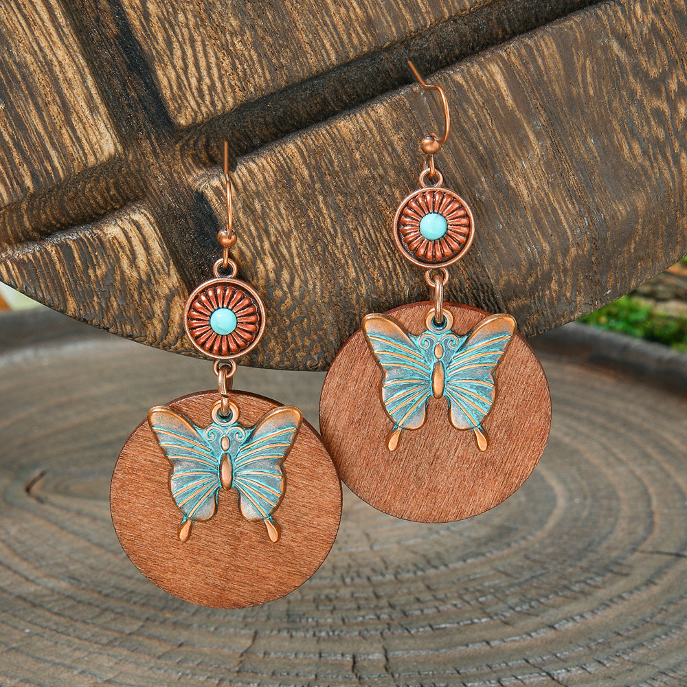 Wholesale Bohemian Geometric Tassel Earrings Zinc Alloy Jewelry Accessory