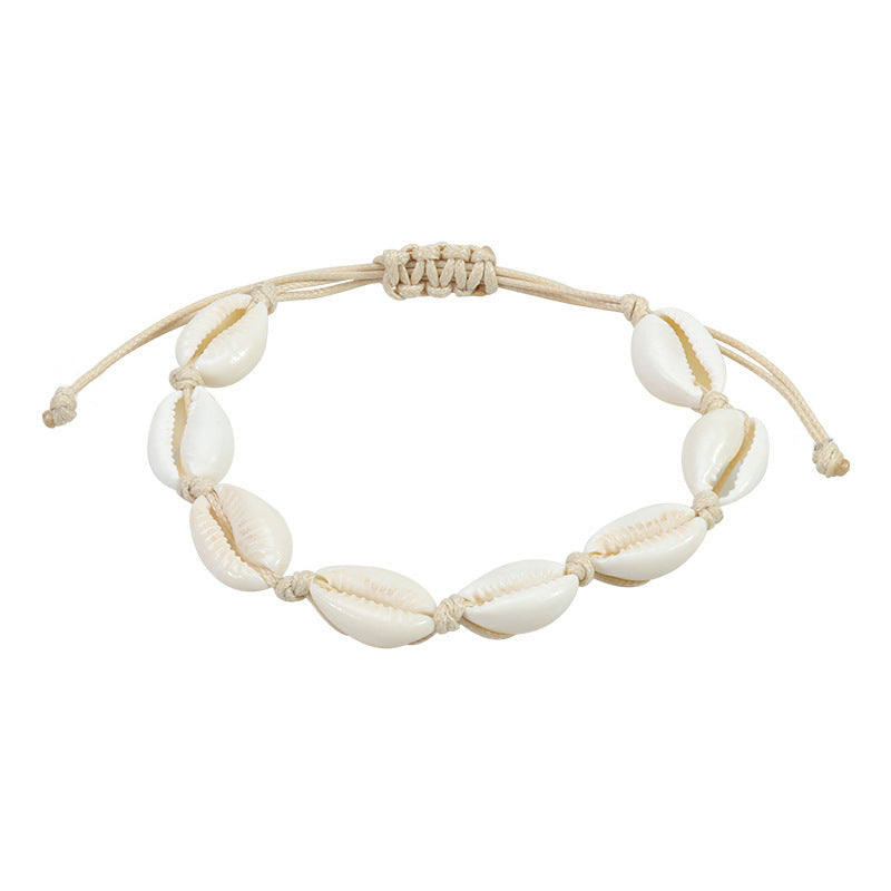Wholesale Ocean Style Shell Braided Bracelet Necklace