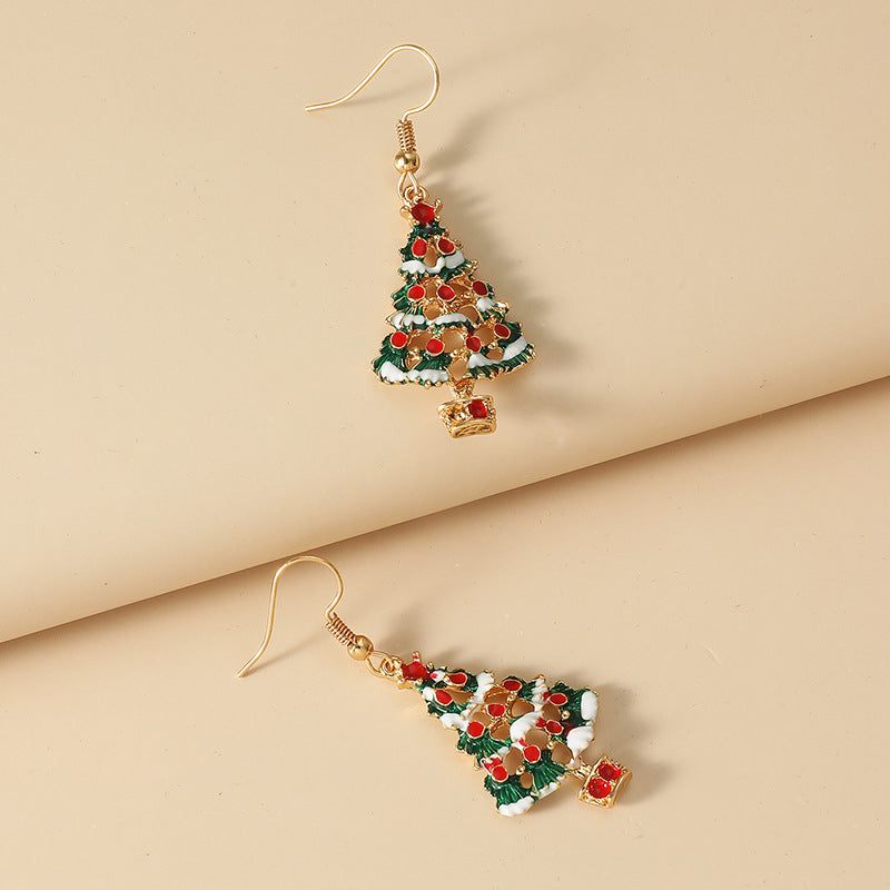Wholesale Christmas Tree Pendants Necklaces Earrings ACC-ES-KaiQing005