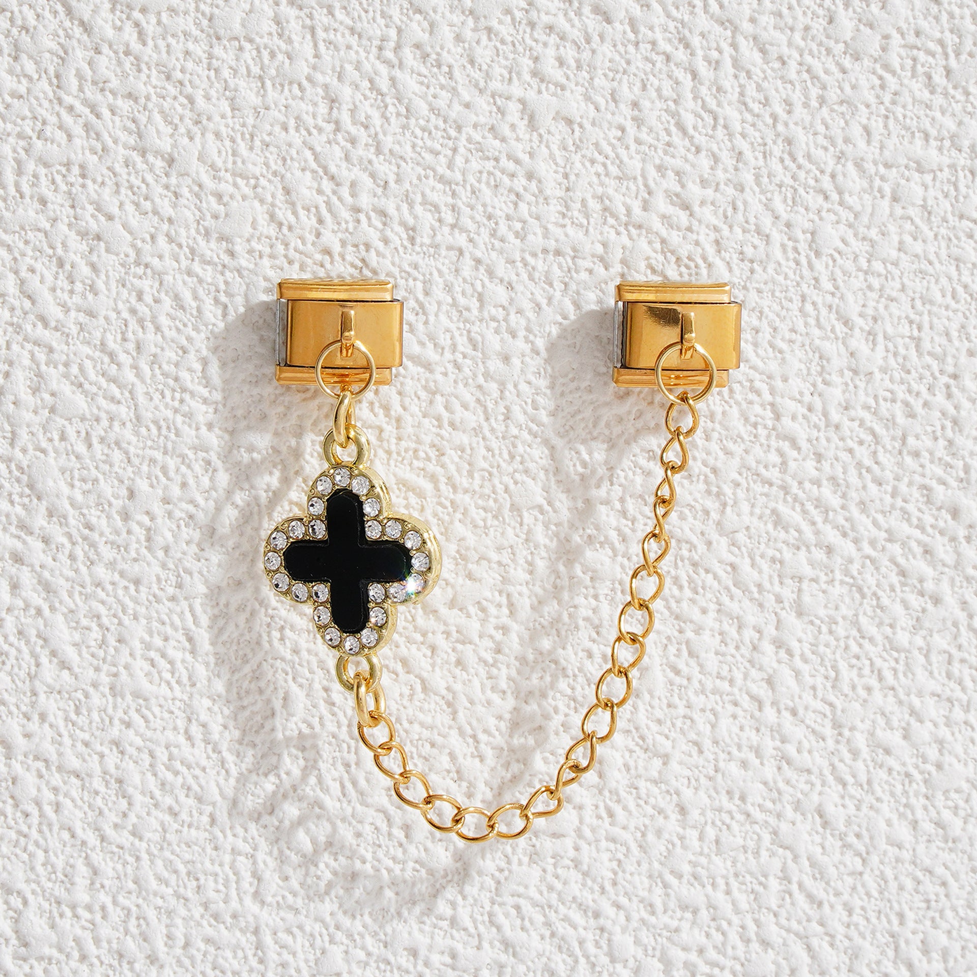 Wholesale 5pcs Italian Charm Bracelet 9mm DIY Splicing Evil Eye Pendant Stainless Steel Composable Bracelet