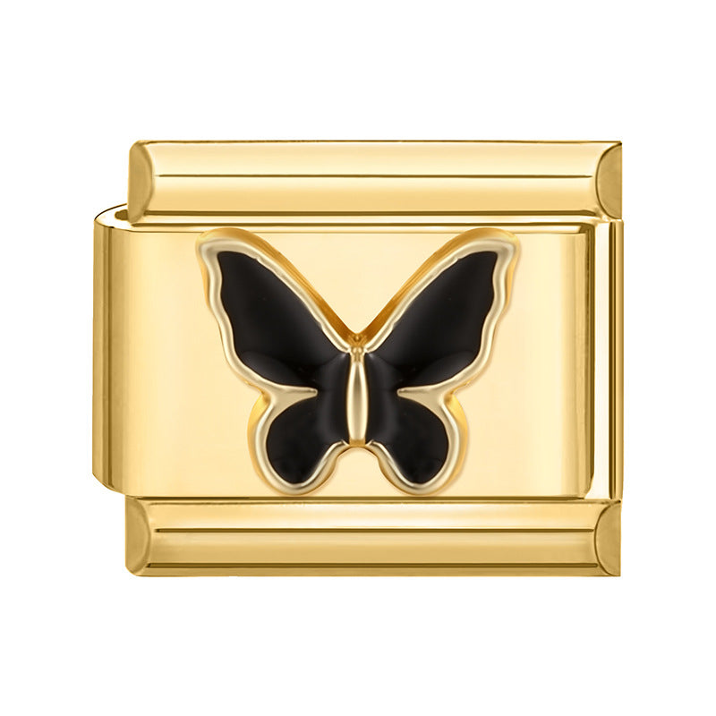 Wholesale Italian Charm Bracelet 9mm DIY Splicing Cute Creative Stainless Steel Composable Bracelet