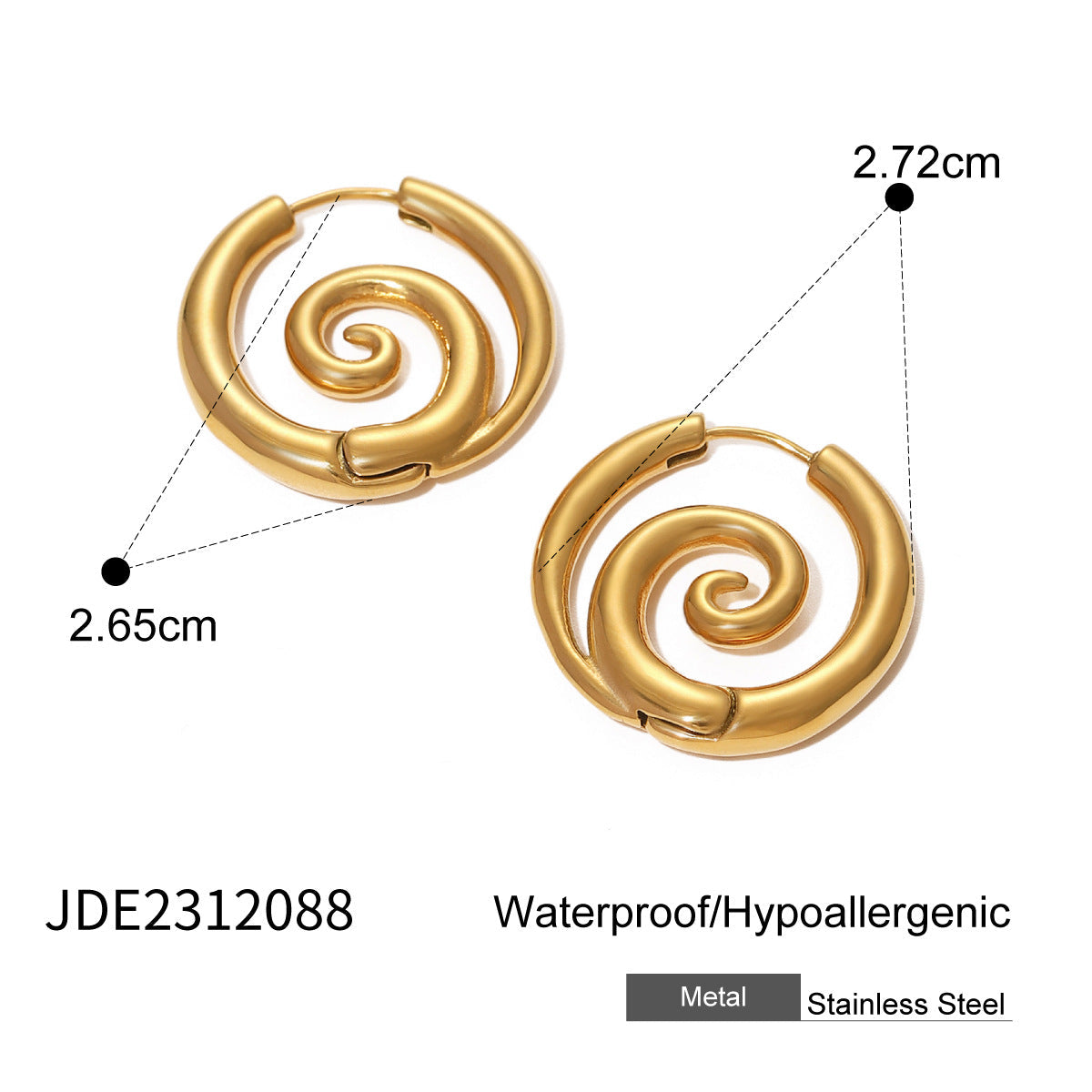 Wholesale stainless steel conch necklace pearl earrings zircon earrings