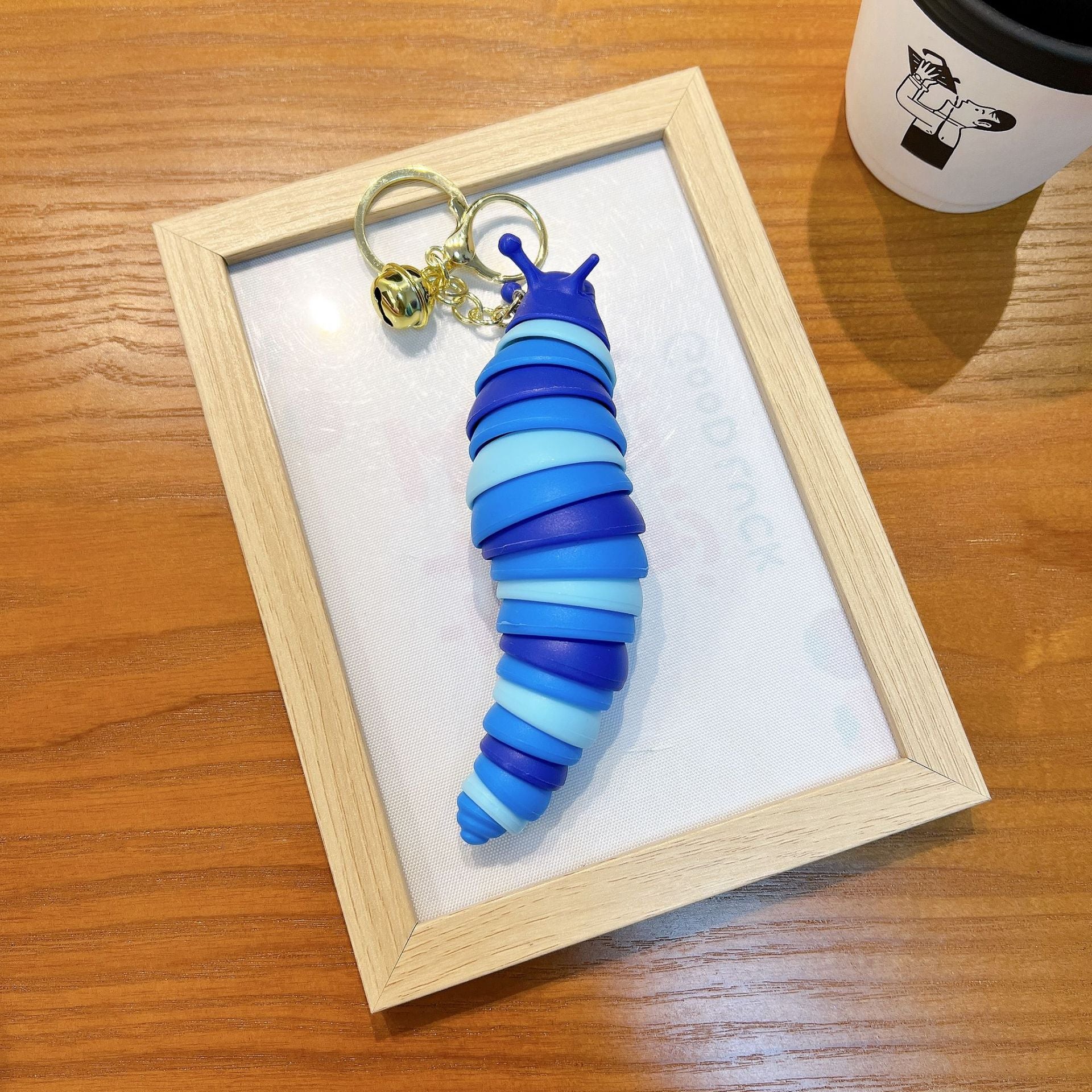 Wholesale Fingertip Toy Unzip Caterpillar Keychain Lanyard Keychain ACC-KC-WoAn005