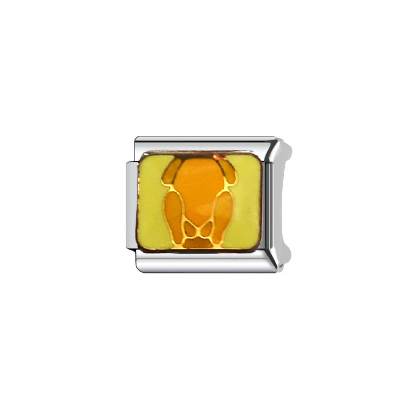 Wholesale Italian Charm Bracelet 9mm DIY Splicing Cute Creative Stainless Steel Composable Bracelet