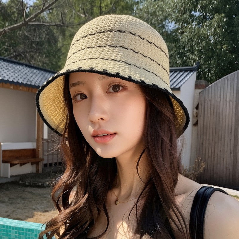 Wholesale Hollow Woven Fisherman Hat Bucket Hat