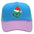 Wholesale Christmas green hair monster embroidered label grid baseball cap