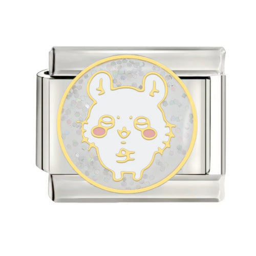 Wholesale  Italian Charm Starter Bracelets DIY square Single Section Creative Stainless Steel Composable Bracelet