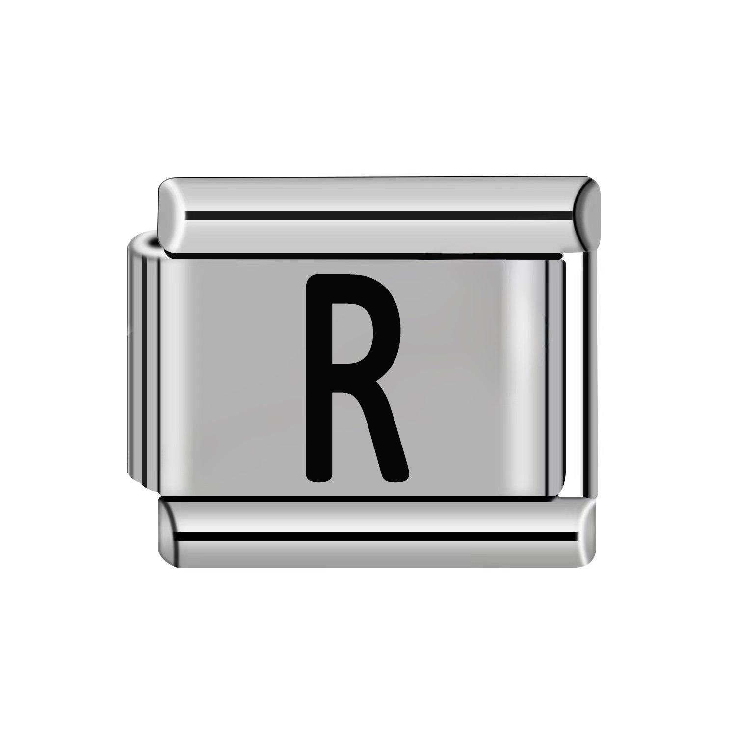 Wholesale 10pcs Italian Charm Bracelet 9mm DIY Splicing Removable Stainless Steel Letter Composable Bracelet ACC-BT-XY051