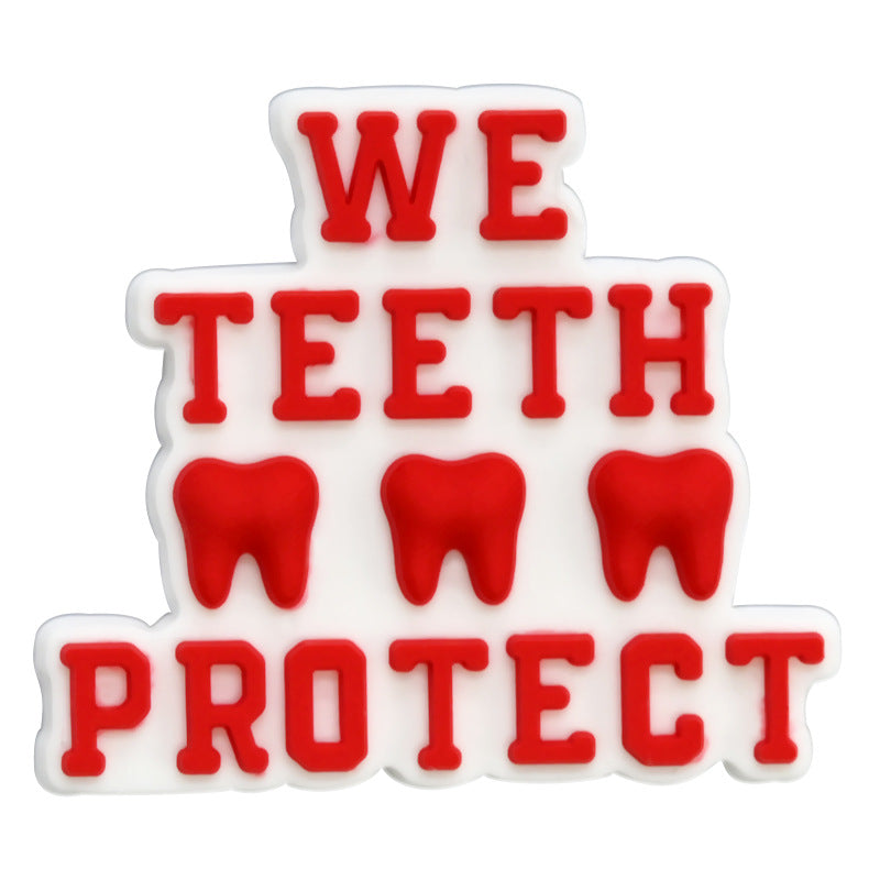 Wholesale Random 100pcs Protect Teeth Shoes Accessories Shoes Charms