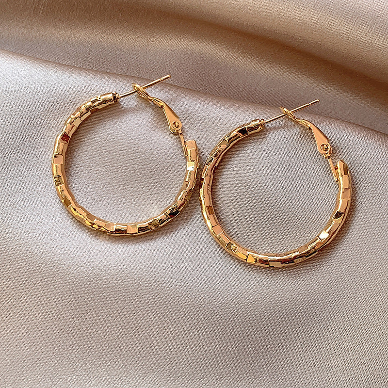 Wholesale  Silver Hoop Earrings  Versatile Earrings