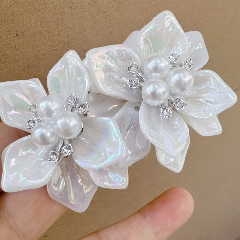 Wholesale Flower Tassel Acrylic Earrings Stylish Fashion Accessory for Boutique Resale