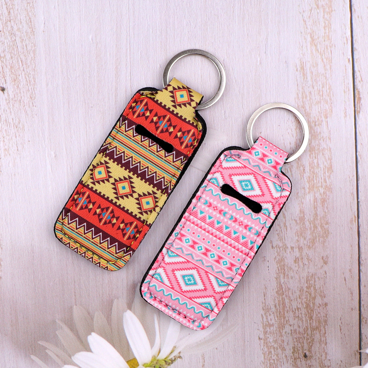 Wholesale 6pcs Bohemian Lipstick Set Keychain