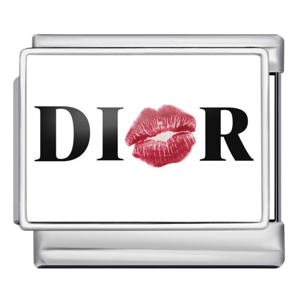 Wholesale Italian Charm Bracelet 9mm DIY Cute Cat Series  Creative Stainless Steel Composable Bracelet