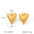 Wholesale  retro stainless steel heart-shaped earrings