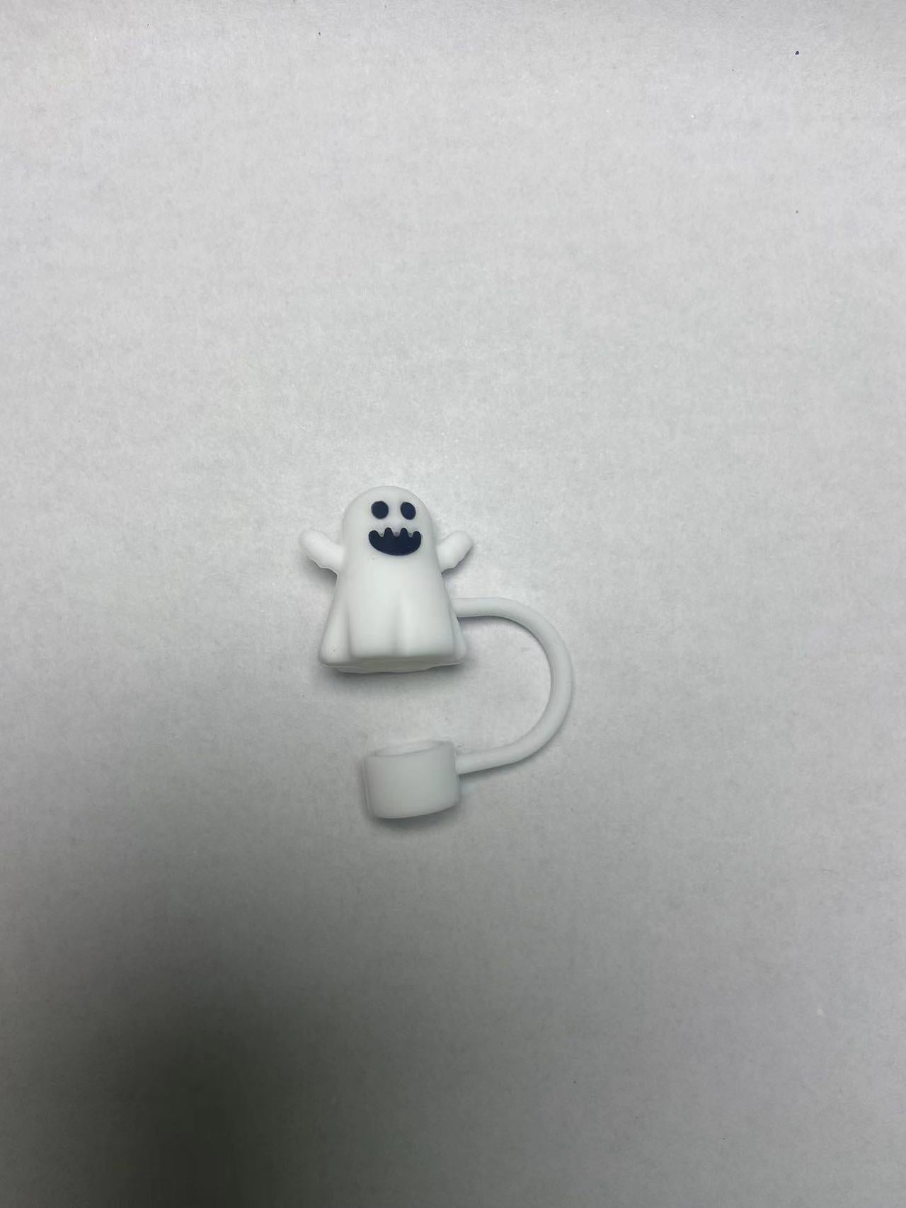 Wholesale  Skull Bat 10mm PVC Soft Straw Tube Cap