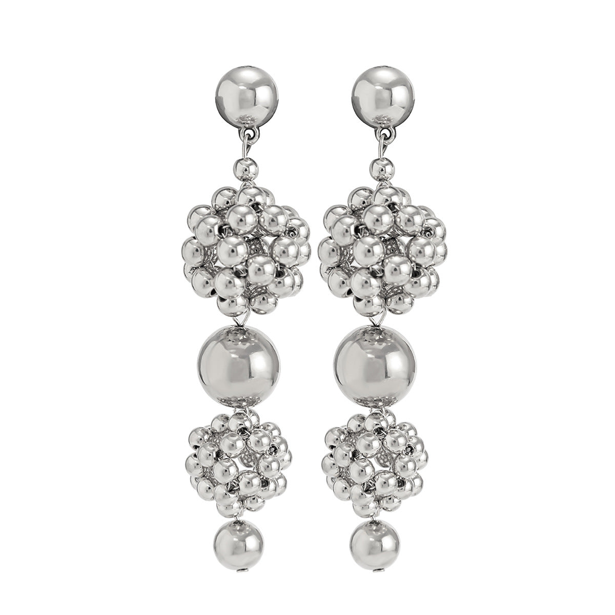 Wholesale Vintage Pearl Beaded Metal Earrings Pearl Earrings ACC-ES-DN006