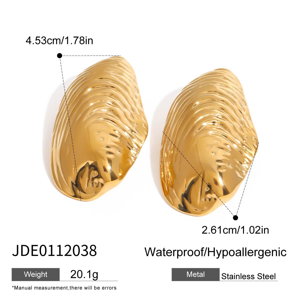 Wholesale stainless steel earrings  light luxury high-end color matching earrings