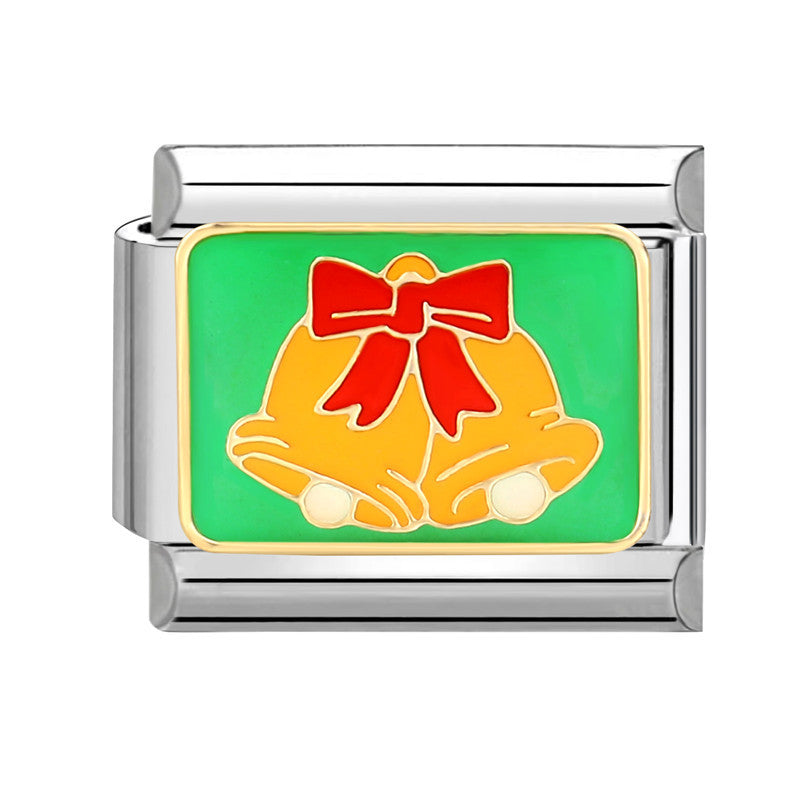 Wholesale Italian Charm Bracelet 9mm DIY Splicing Christmas Stainless Steel Composable Bracelet